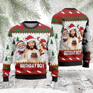 God Christmas Sweaters, Birthday Ugly Christmas…