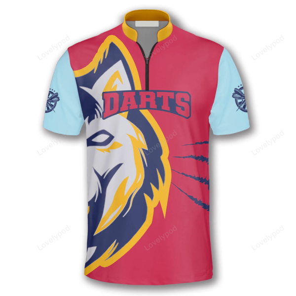 3d All Over Print Darts Wolf Custom Darts Jerseys For Men, Dart Color Shirt