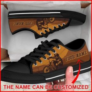 BMX Mountain Personalized Canvas Low Top…
