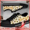 Bee Fabric Insects Honeycomb Hexagon Personalized Canvas Low Top Shoes – Low Top Shoes Mens, Women