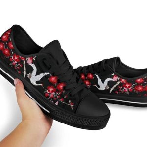 Bird Cherry Blossom Low Top Shoes Low Top Shoes Mens Women 2 foaow8.jpg