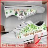 Bulldog Irish Clover Personalized Canvas Low Top Shoes – Low Top Shoes Mens, Women