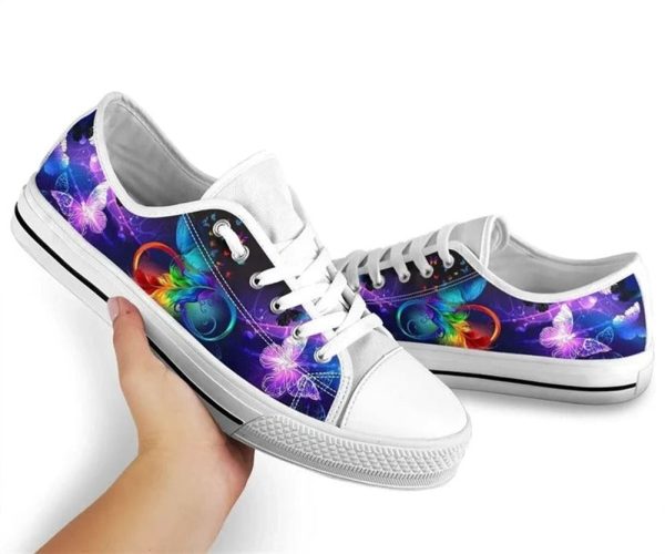 Butterfly Watercolor Infinity Low Top Shoes – Low Top Shoes Mens, Women