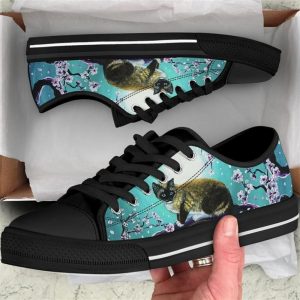 Cat Cherry Blossom Low Top Shoes Low Top Shoes Mens Women 1 eeawei.jpg