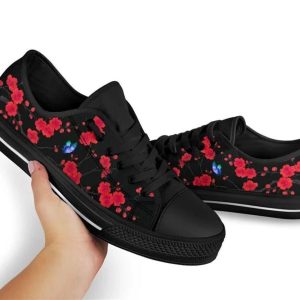 Cherry Blossom Butterfly Low Top Shoes Low Top Shoes Mens Women 2 yxbuhp.jpg