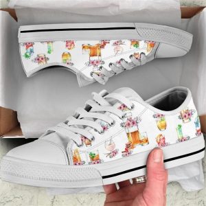 Cocktails Tool Flower Watercolor Low Top…