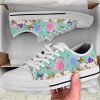 Cute Couple Butterfly Love Flower Watercolor Low Top Shoes – Low Top Shoes Mens, Women