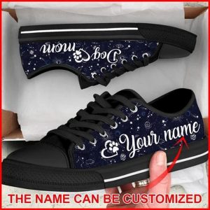 Dog Mom Space Galaxy Pattern Personalized Canvas Low Top Shoes Low Top Shoes Mens Women 1 yjytyo.jpg