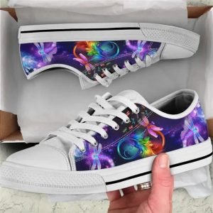 Dragonfly Watercolor Infinity Low Top Shoes…