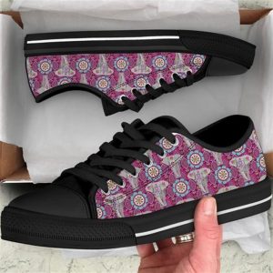 Elephant Festival Madness Canvas Low Top…