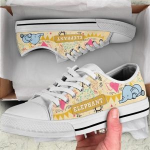 Elephant Sketch Funny Canvas Low Top Shoes Low Top Shoes Mens Women 2 odeon4.jpg