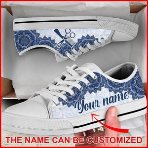 Hairstylist Mandala Personalized Canvas Low Top Shoes Low Top Shoes Mens Women 2 p6kf0k.jpg