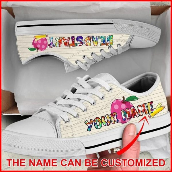 HeadStart Grunge Art Personalized Canvas Low Top Shoes – Low Top Shoes Mens, Women