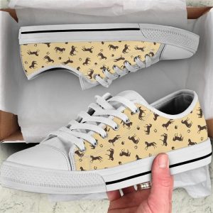 Horse Pattern Watercolor Low Top Shoes…