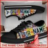 Hummingbird License Plates Personalized Canvas Low Top Shoes – Low Top Shoes Mens, Women
