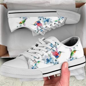 Hummingbird Watercolor Low Top Shoes –…
