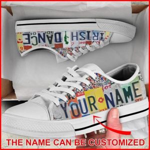 Irish License Plates Personalized Canvas Low Top Shoes Low Top Shoes Mens Women 2 s3ghkr.jpg