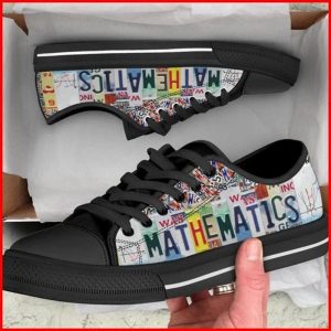Mathematics Canvas Low Top Shoes –…