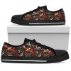 Old School Heart Rose Canvas Low Top Shoes – Low Top Shoes Mens, Women