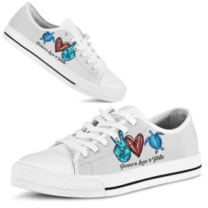 Peace Love Turtle Sign Low Top Shoes Low Top Shoes Mens Women 2 ojvtmd.jpg