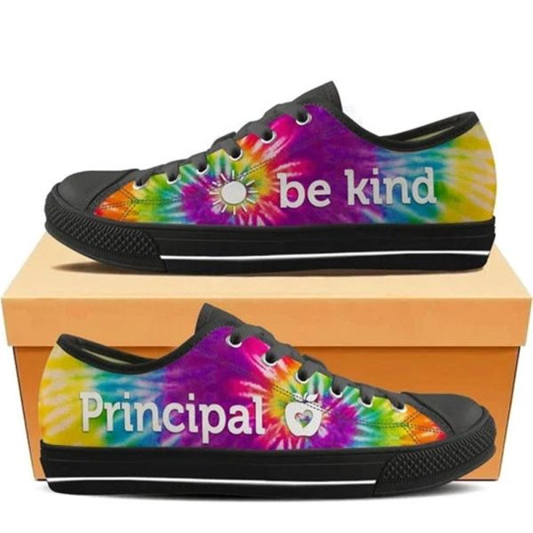 Principal Bekind Tie Dye Canvas Low Top Shoes – Low Top Shoes Mens, Women