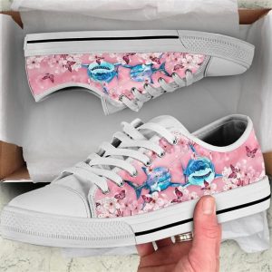Shark Cherry Blossom Low Top Shoes…