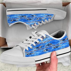 Swimming Art Watercolor Low Top Shoes…