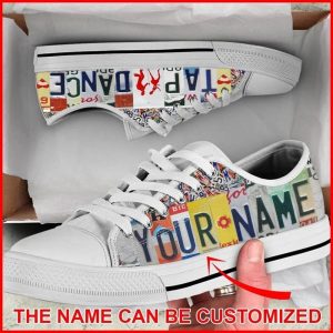 Tap Dance License Plates Personalized Canvas…