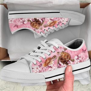 Turtle Cherry Blossom Low Top Shoes…