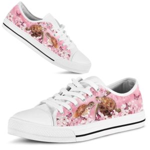 Turtle Cherry Blossom Low Top Shoes Low Top Shoes Mens Women 2 fwussy.jpg
