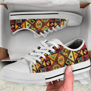 African Pattern Low Top Shoes Sneaker…