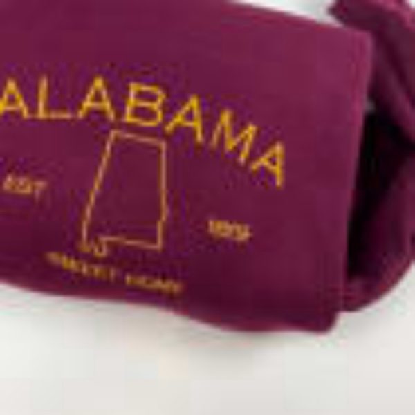 Alabama Embroidered Sweatshirt 2D Crewneck Sweatshirt Gift For Family