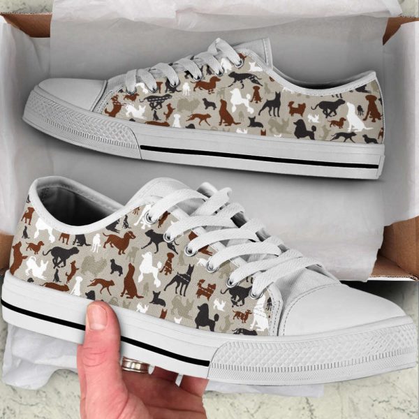 All Dog Lover Pattern SK Low Top Shoes Canvas Sneakers Casual Shoes
