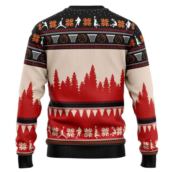 All I Want For Christmas Is More Time For Basketball Christmas Ugly Sweater