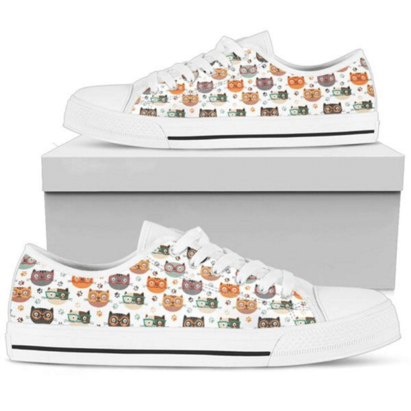 Animal Cat Prints Low Top Shoes Sneaker PN205048Sb – Trendy Footwear