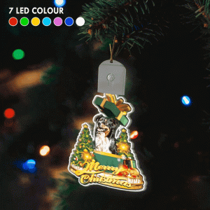 australian shepherd christmas ornament dog owner christmas tree decorating ideas.gif