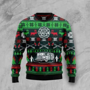 awesome firefighter ugly christmas sweater firefighter shirt christmas gift for firefighter.jpeg