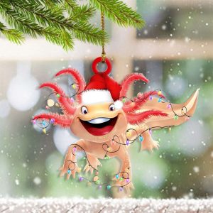 Axolotl Christmas Ornament Funny Christmas Tree…