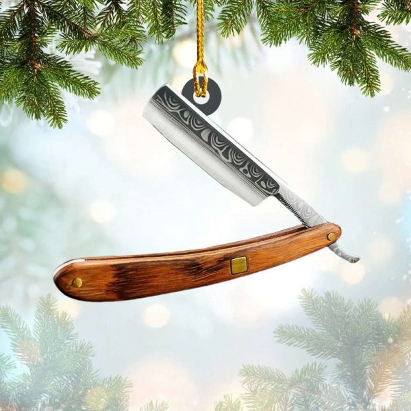 Barber Ornament Barber Straight Razor Christmas Tree Ornament Decoration Gifts