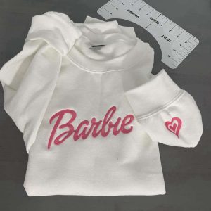 Barbie Embroidered Sweatshirt With A Heart…
