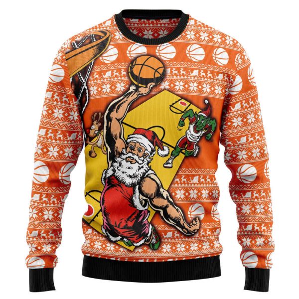 Basketball HT92803 Ugly Christmas Sweater – Noel Malalan Signature
