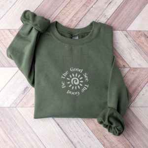 Be The Good Embroidered Sweatshirt 2D…