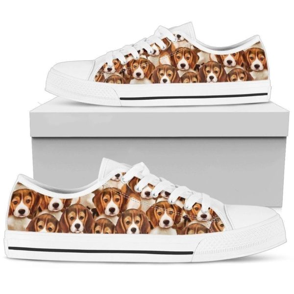 Beagle Women’s Sneakers Low Top Shoes For Dog Lover NH09