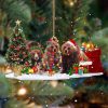 Bear Christmas Ornament Cute Bear Christmas Decorations For Xmas Tree 2023 Gift Ideas