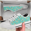 Bees Fly On Flower Pattern Low Top Shoes PN205175Sb Trendy Footwear