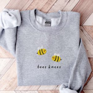 bees knees sweatshirt embroidered embroidered bees crewneck sweater for family 10.jpeg