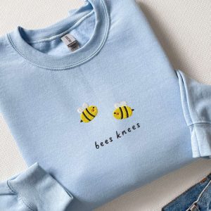 bees knees sweatshirt embroidered embroidered bees crewneck sweater for family 11.jpeg