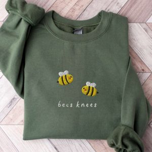 bees knees sweatshirt embroidered embroidered bees crewneck sweater for family 2.jpeg