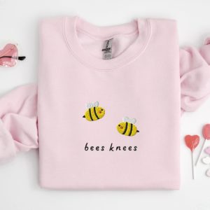 Bees Knees Sweatshirt Embroidered, Embroidered Bees…