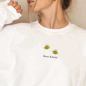 bees knees sweatshirt embroidered embroidered bees crewneck sweater for family 4.jpeg